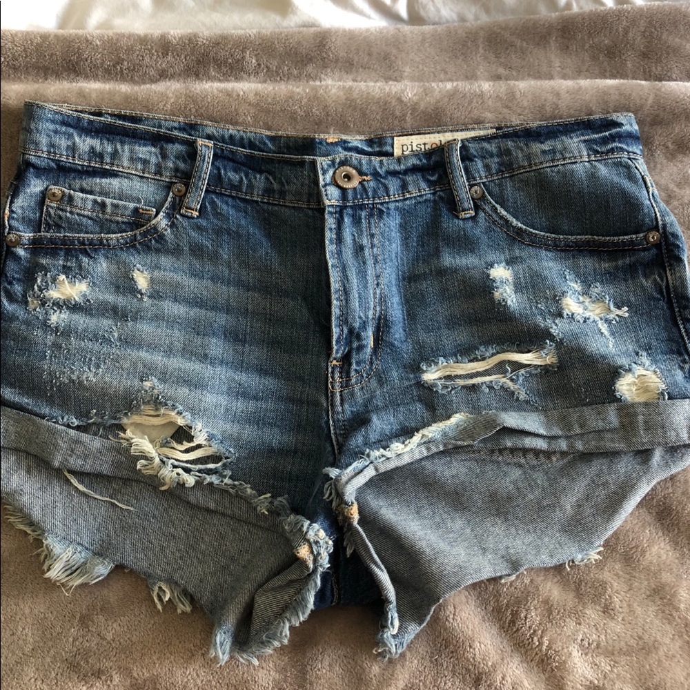 Pistola distressed denim shorts ❤️ 29